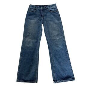 Levi's 527 Women's Sz 14 R 27 x 27 Bootcut Dark Wash Red Tab Denim Jeans